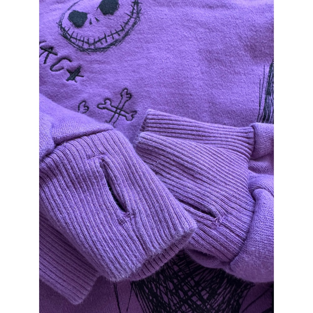 Disney Nightmare Before Christmas Jack Sally Purple‎ Hoodie Sweatshirt - Picture 5 of 9